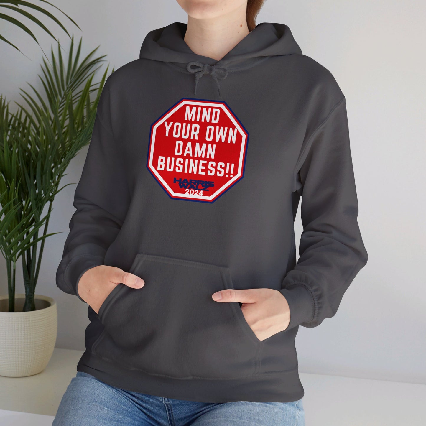 Mind Your Own Damn Business Unisex Heavy Blend™ Hoodie (6 Colors)