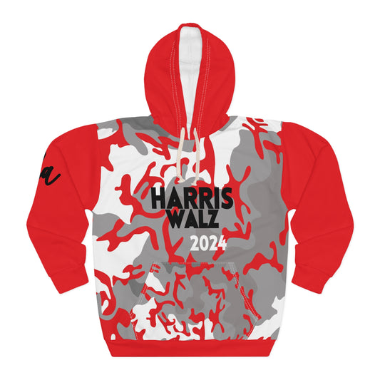 Red&White Camo for Kamala Unisex Hoodie