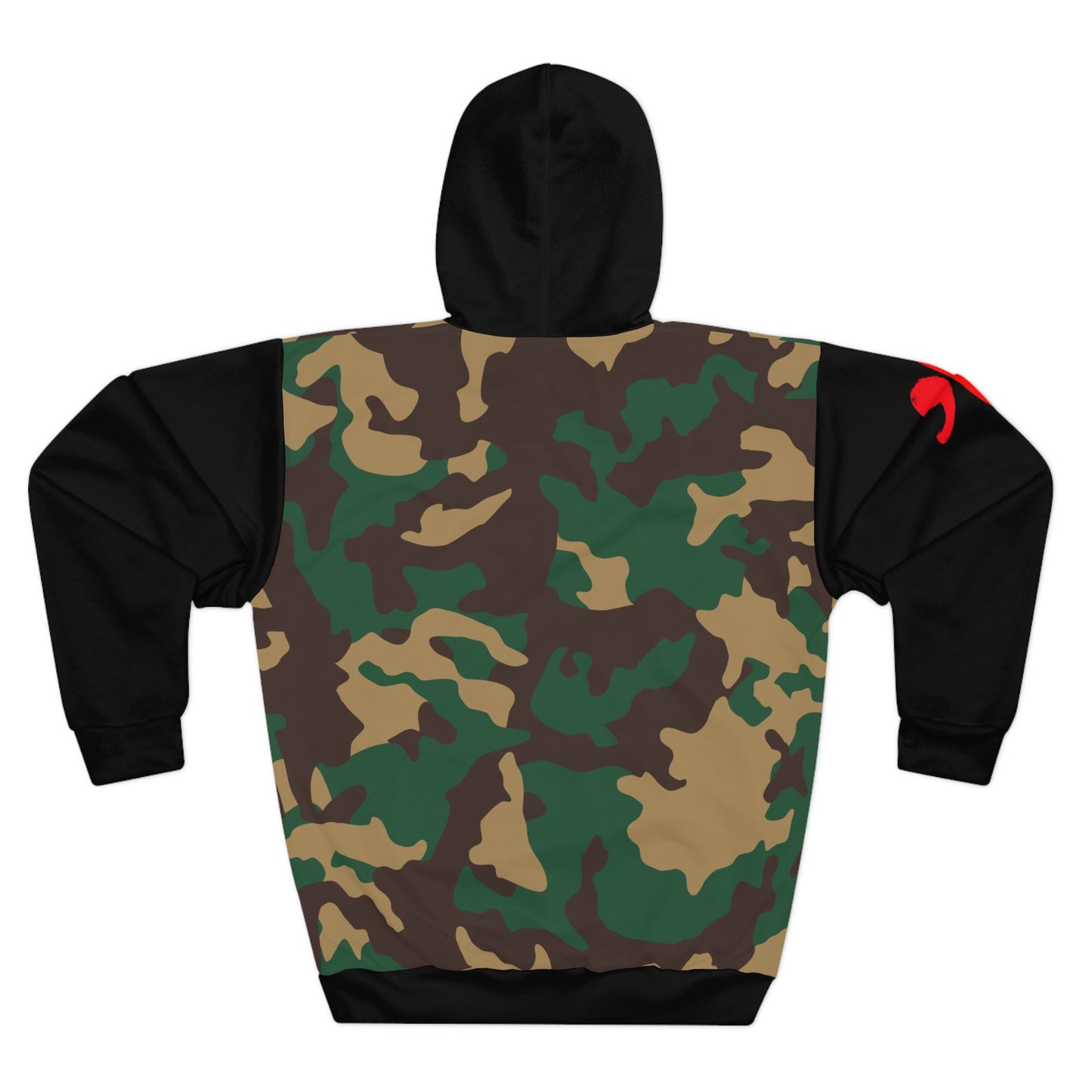 The Tim Time Camo Unisex Hoodie (AOP)