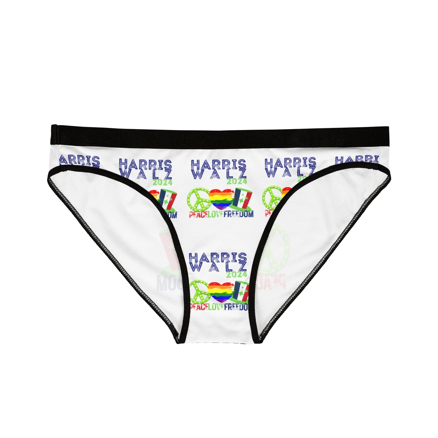 Harris Walz Peace/Love/Freedom Women's Underwear (AOP)