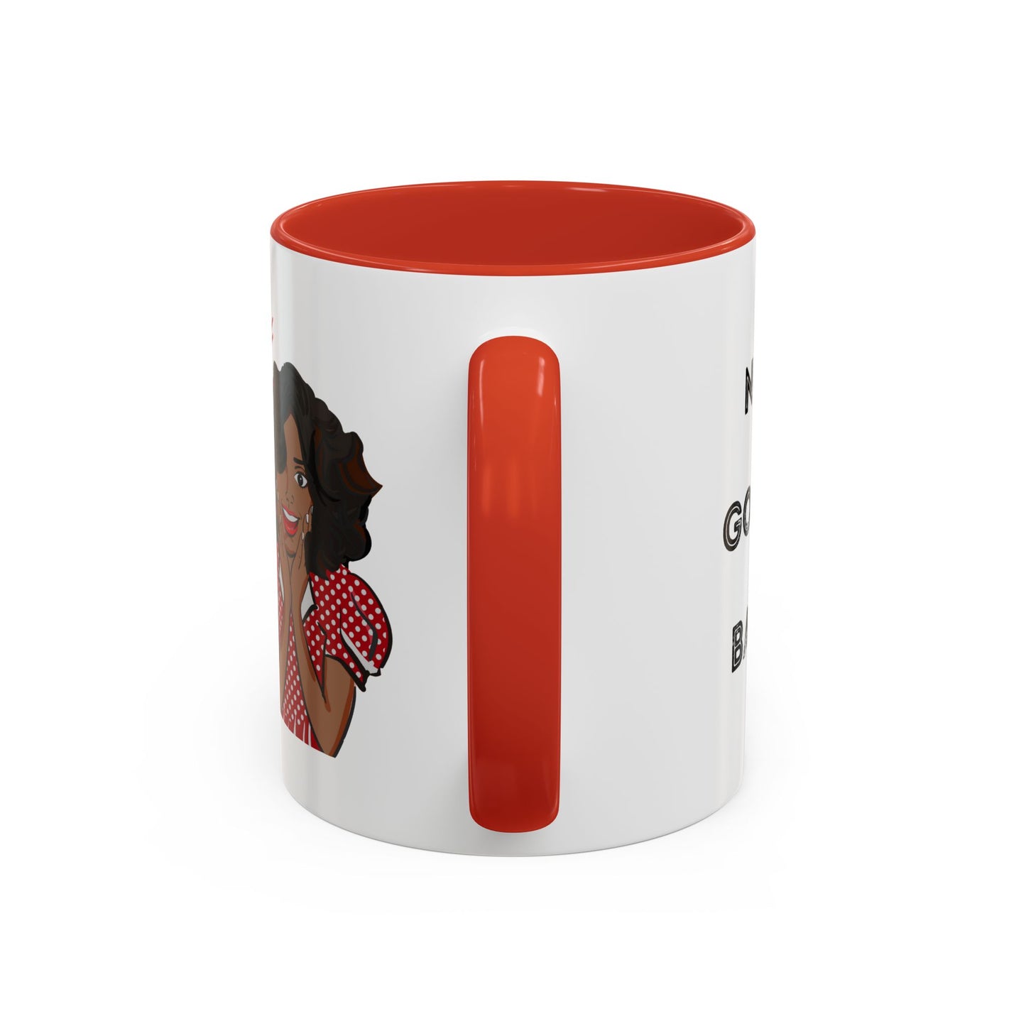 I'm With Kamala (Red) + Not Going Back  Multi-Color Accent Coffee Mug (11oz)