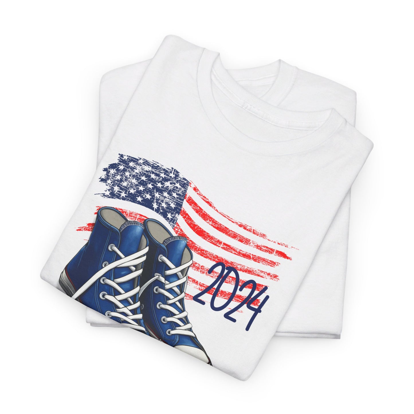 Yes We Kam+Blue Converse and Pearls Unisex Heavy Cotton Tee (8 Colors)