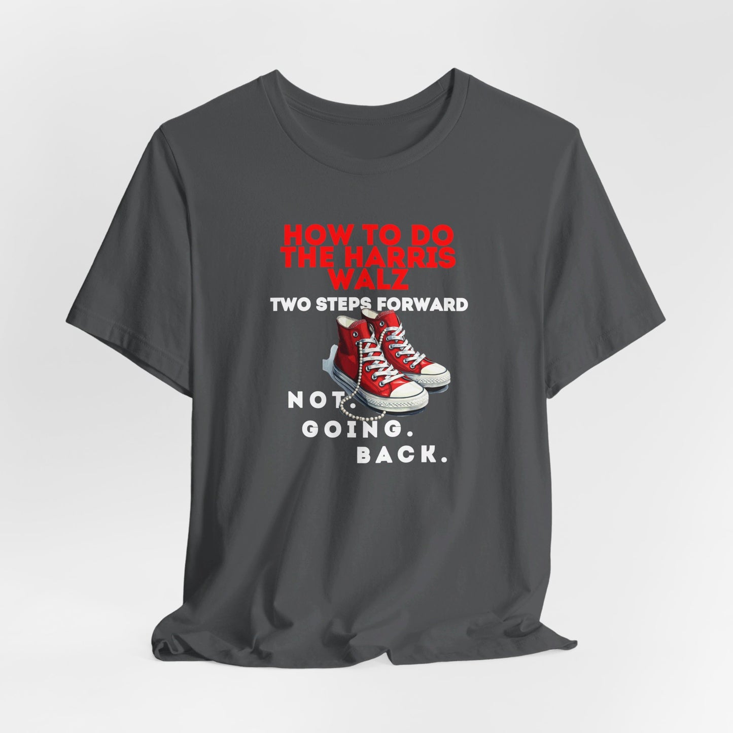 Red Chucks & Pearls  - NOT GOING BACK  Unisex Jersey Short Sleeve Tee (12 Colors)