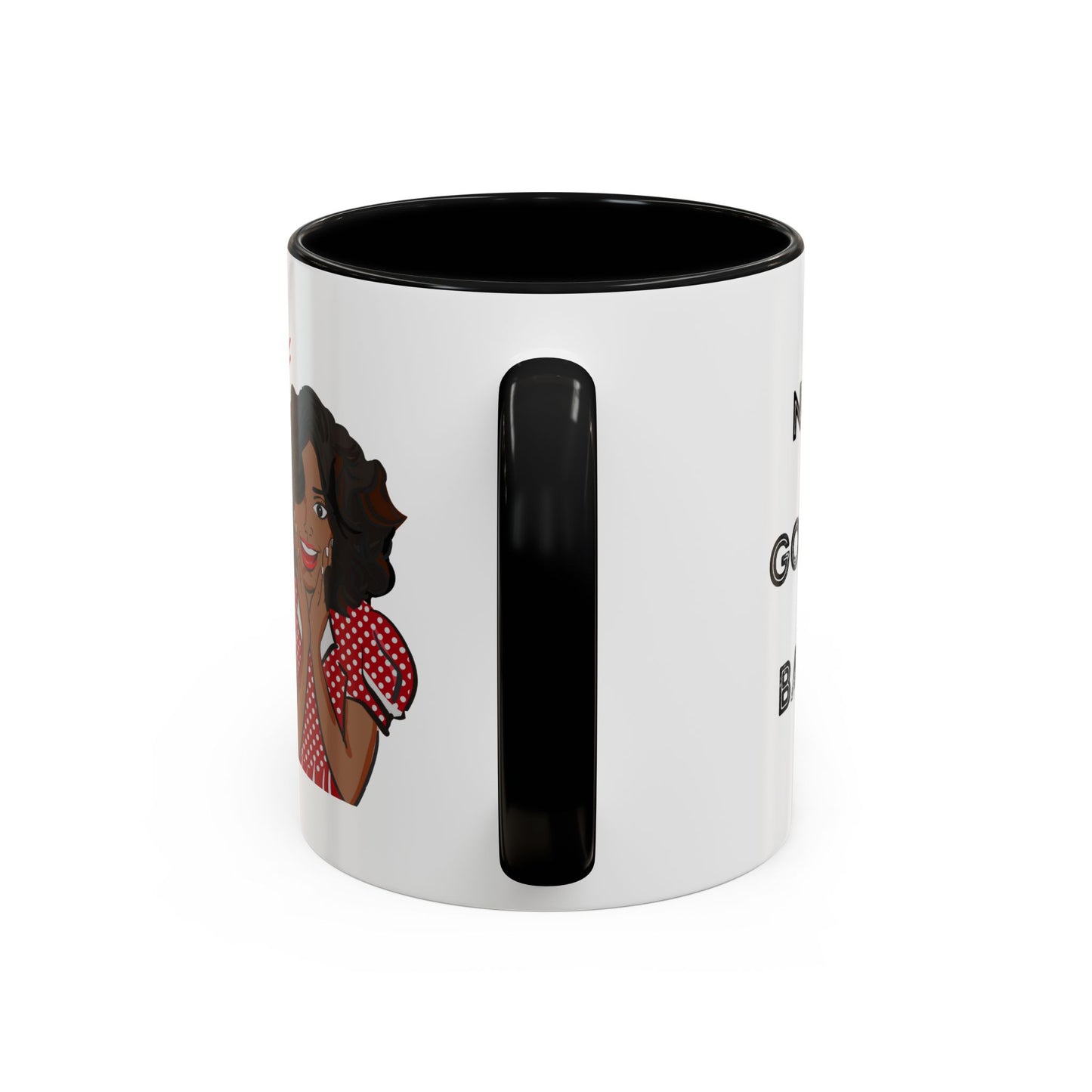 I'm With Kamala (Red) + Not Going Back  Multi-Color Accent Coffee Mug (11oz)