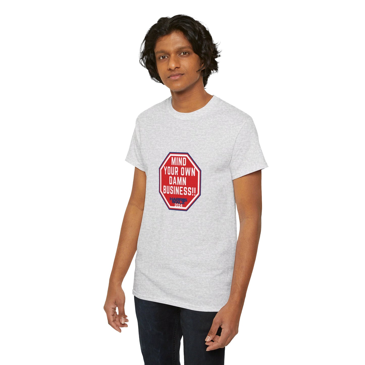 Mind Your Own Damn Business! Unisex Heavy Cotton Tee (6 Colors)