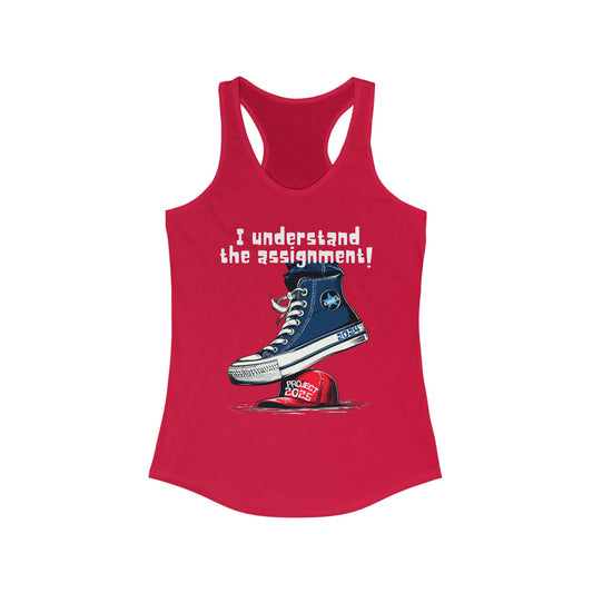 The Assignment : Crush Project 2025  Women's Ideal Racerback Tank (7 Colors)