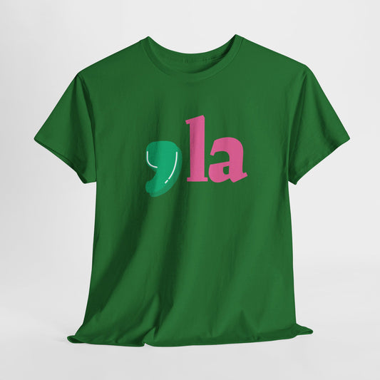 The Pinky Up Comma-La Unisex Heavy Cotton Tee (6 Colors)