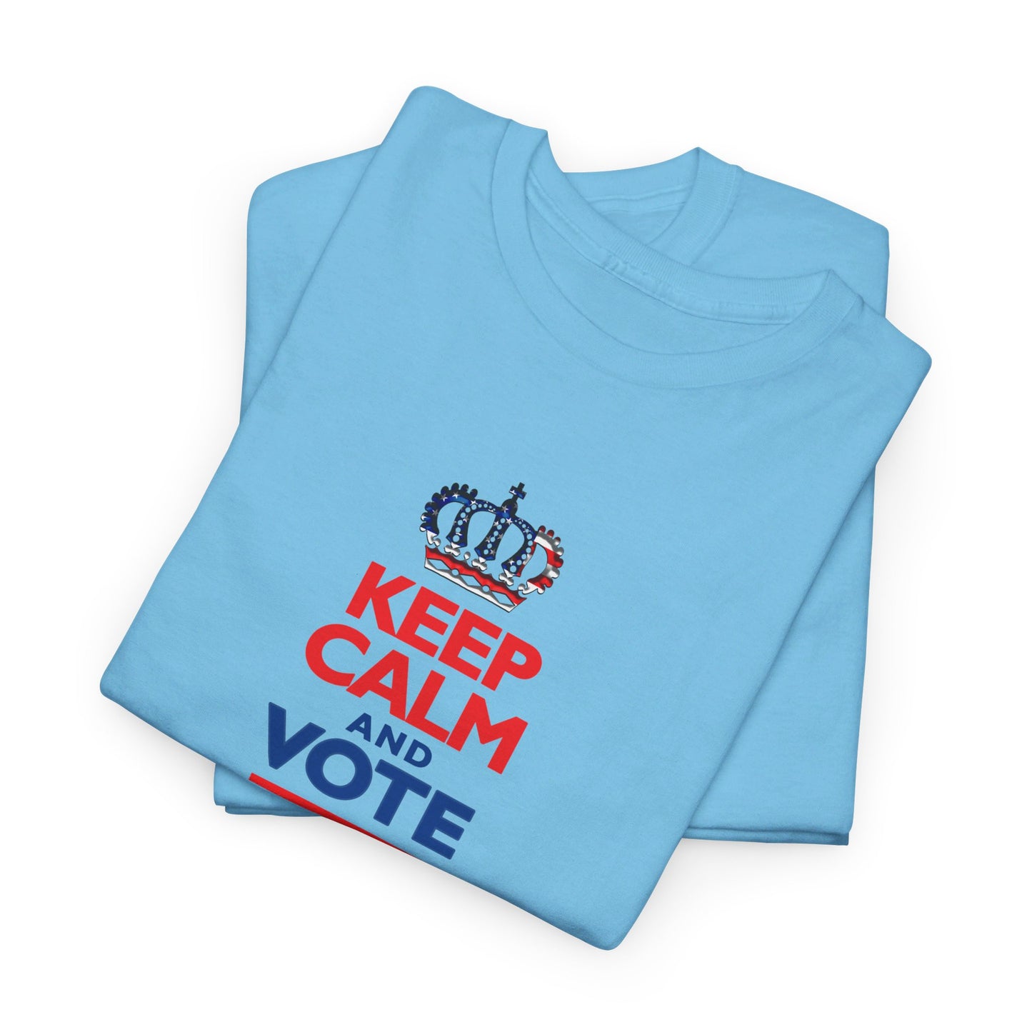 Keep Calm and Vote Harris Unisex Heavy Cotton Tee (12 Colors)