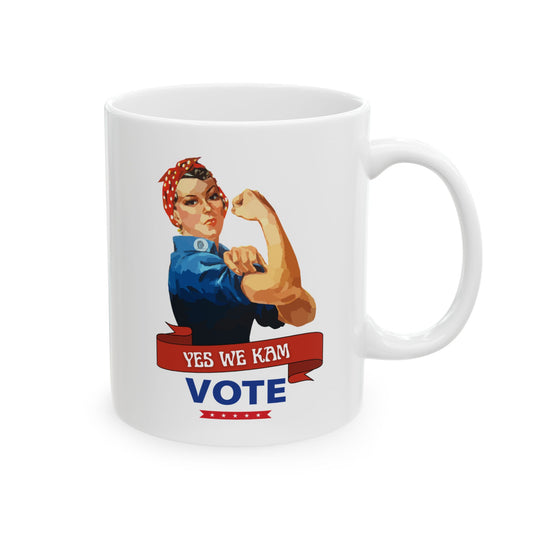 Yes We "Kam" Finish the Job! Ceramic Mug, (11oz)