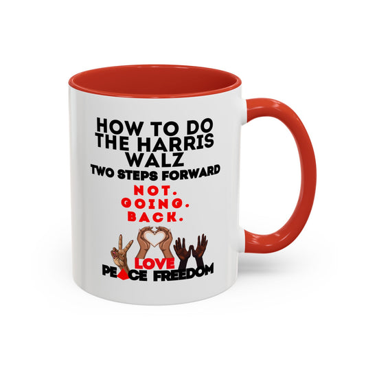 Red Harris-Walz Two-Step Accent Coffee Mug (11oz) (2 Colors)