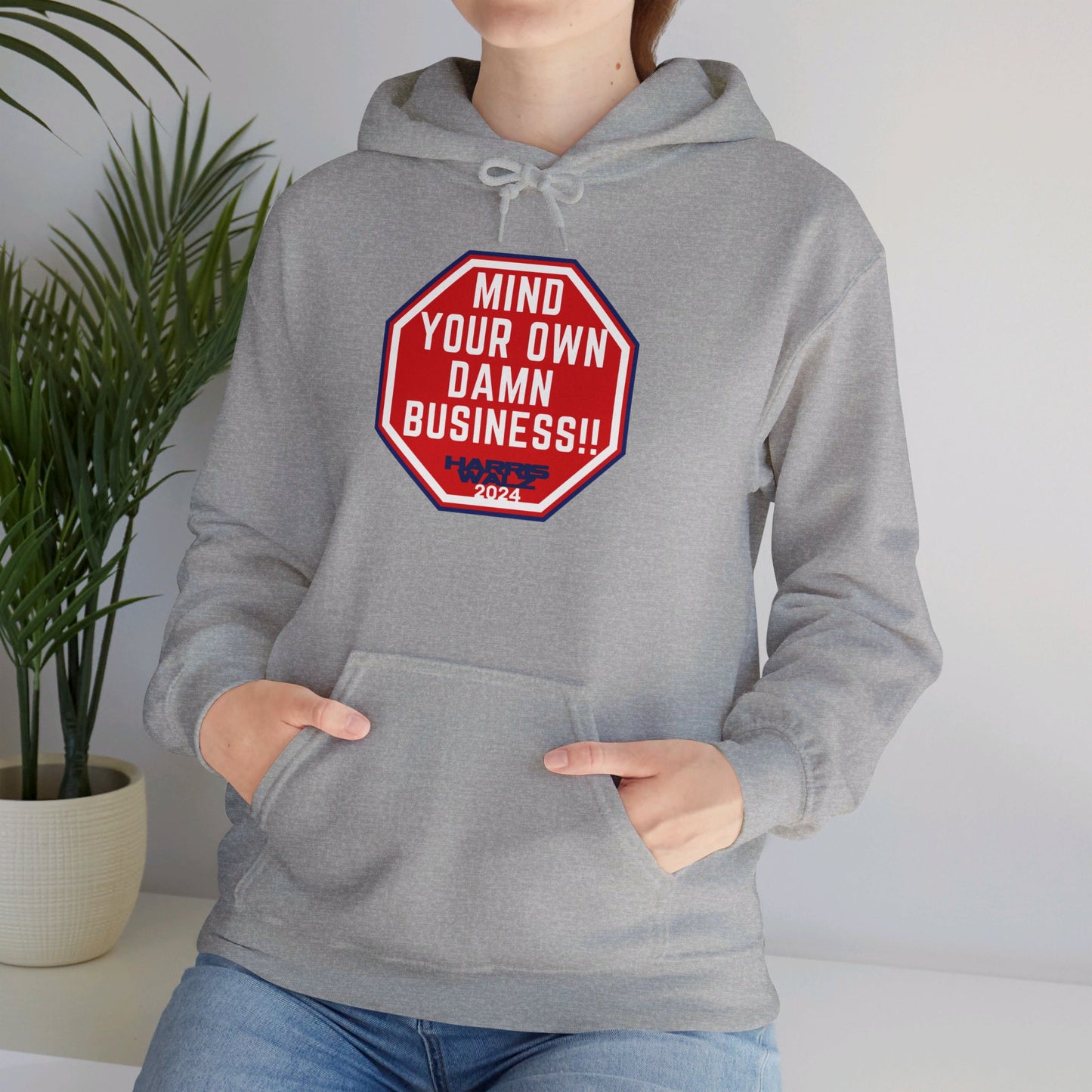 Mind Your Own Damn Business Unisex Heavy Blend™ Hoodie (6 Colors)