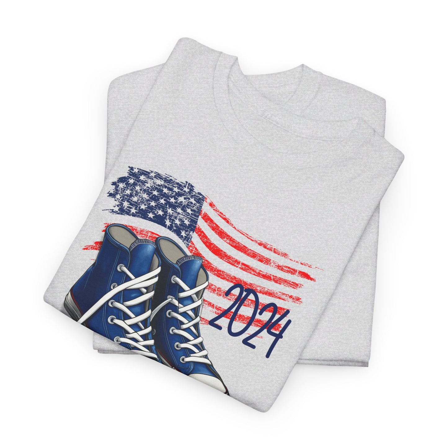 Yes We Kam+Blue Converse and Pearls Unisex Heavy Cotton Tee (8 Colors)