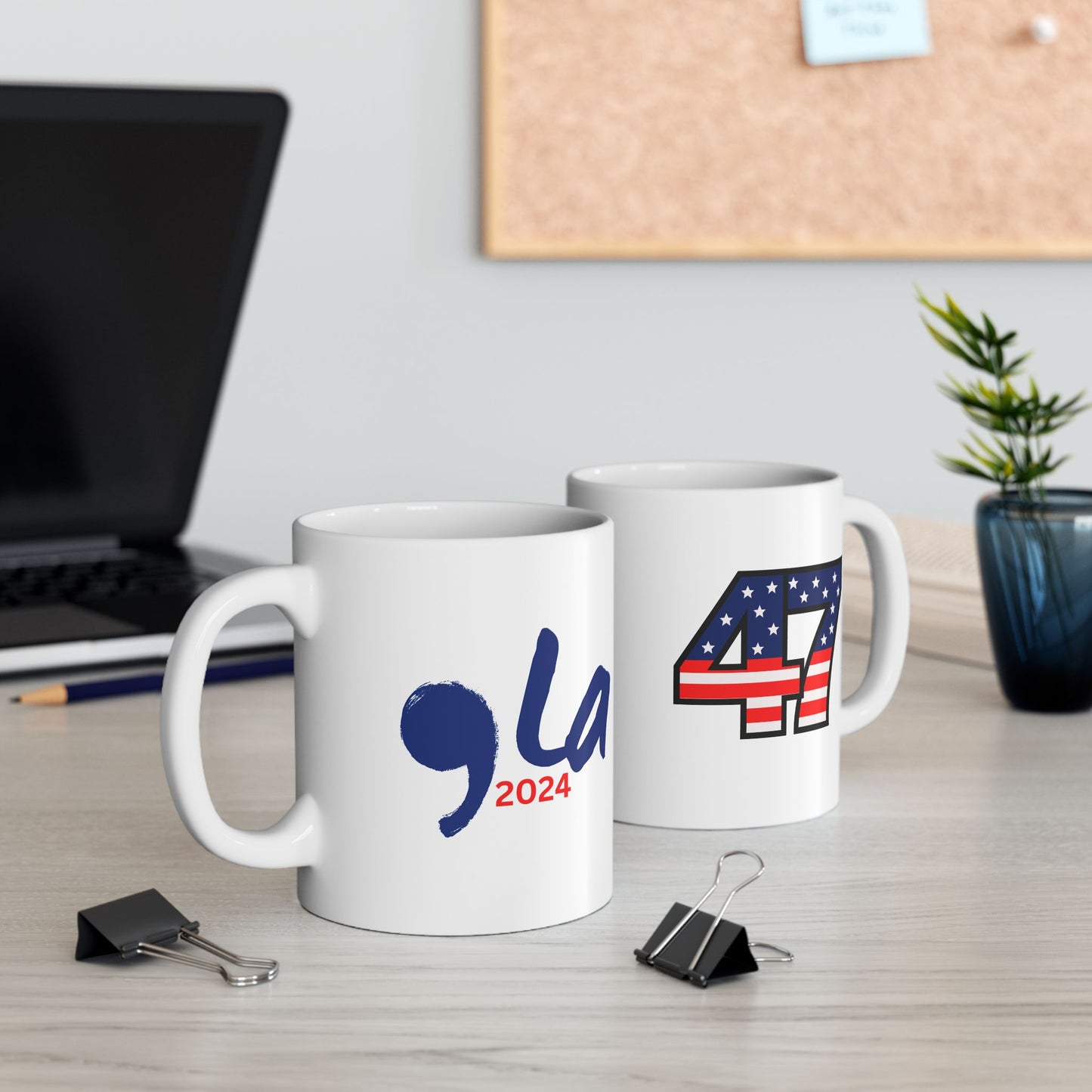 47 Stars and Stripes +  ,LA Ceramic Mug (11oz)