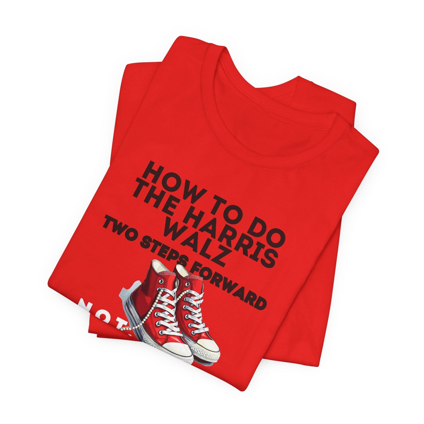 Red Chucks & Pearls  - NOT GOING BACK  Unisex Jersey Short Sleeve Tee (12 Colors)