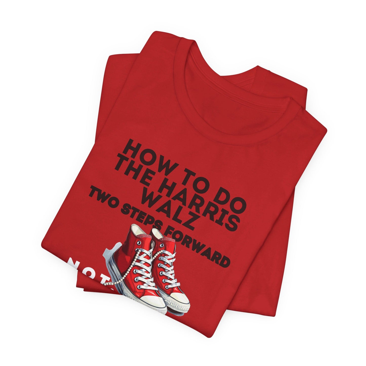 Red Chucks & Pearls  - NOT GOING BACK  Unisex Jersey Short Sleeve Tee (12 Colors)