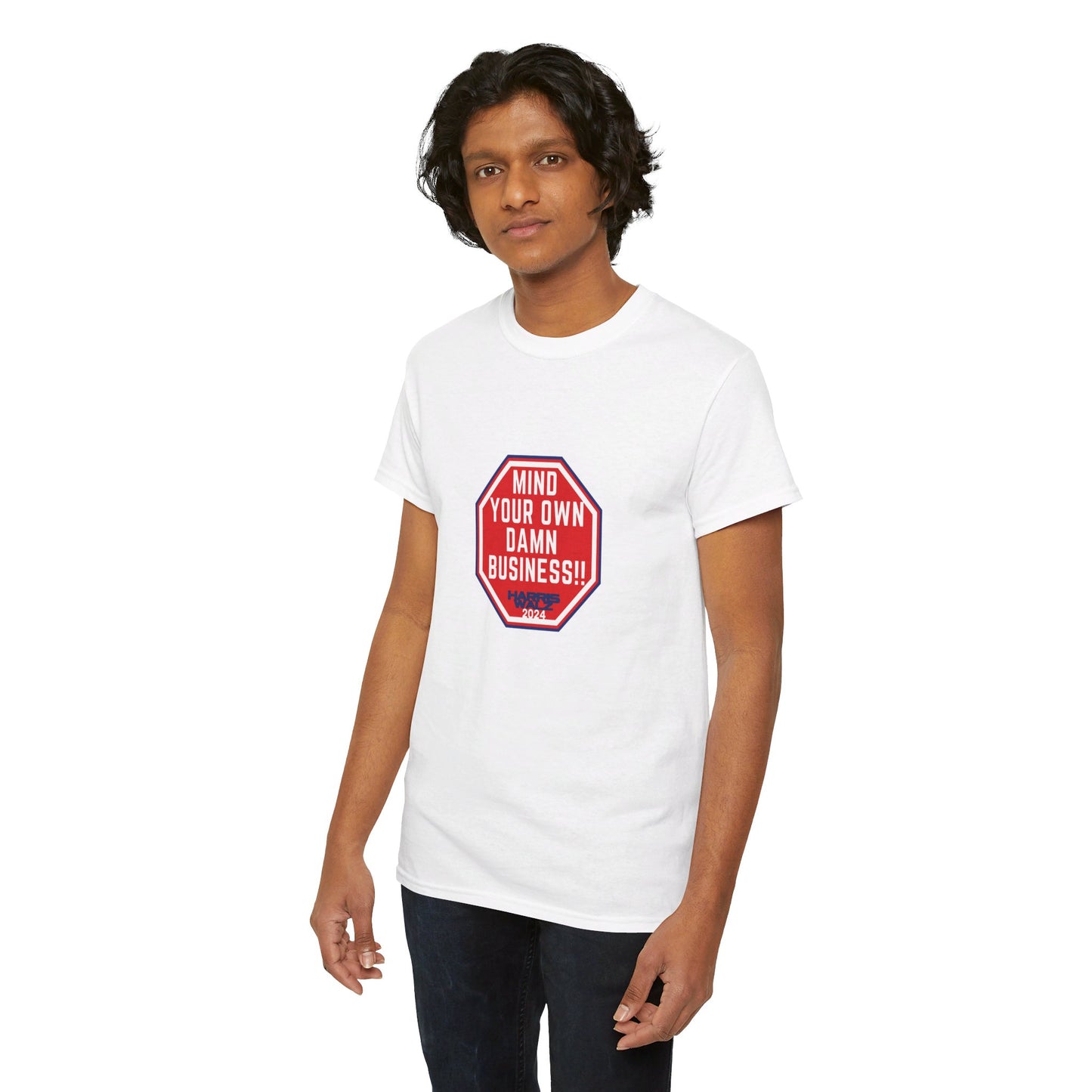 Mind Your Own Damn Business! Unisex Heavy Cotton Tee (6 Colors)