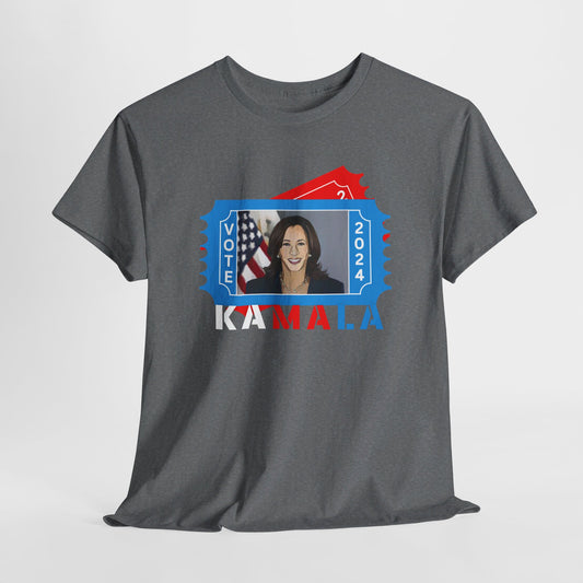 The Kamala Voter Ticket Unisex Heavy Cotton Tee (9 Colors)