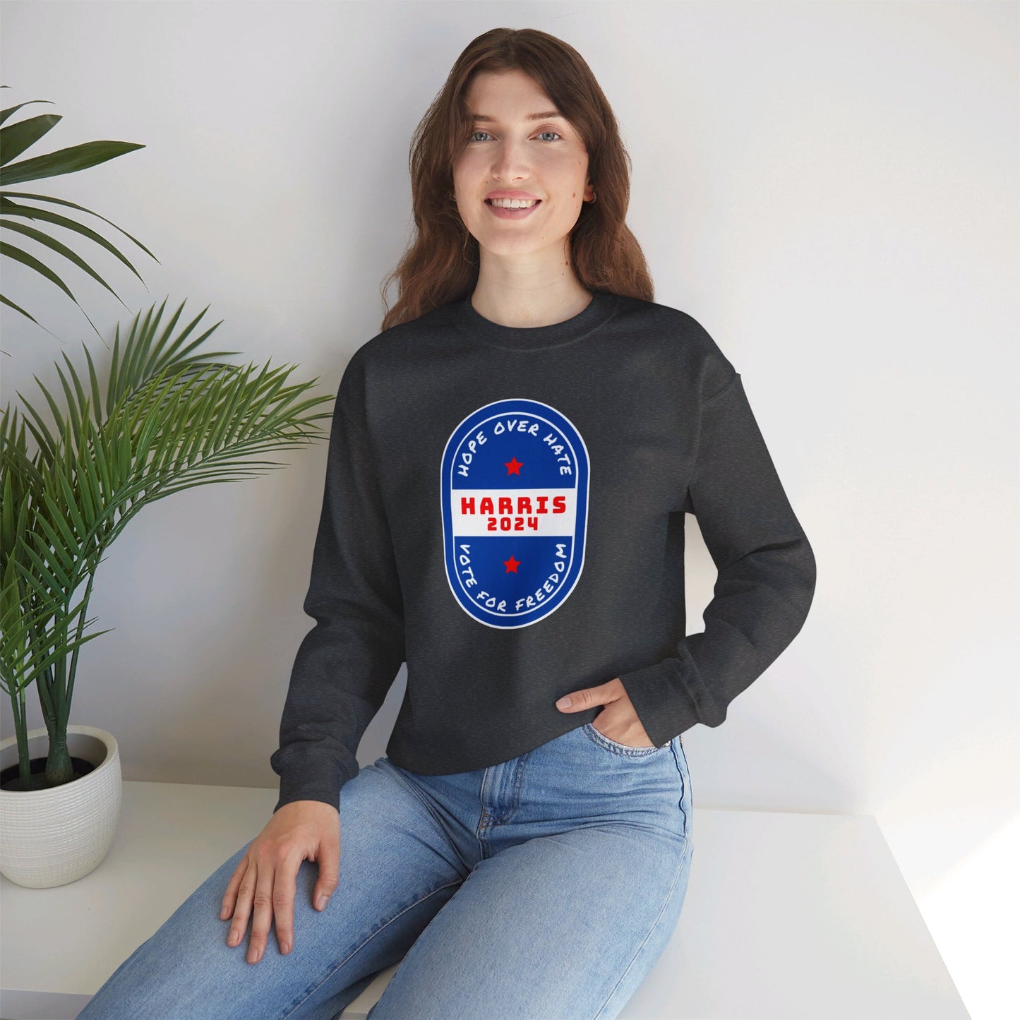 Hope Over Hate Unisex Heavy Blend™ Crewneck Sweatshirt (10 Colors)