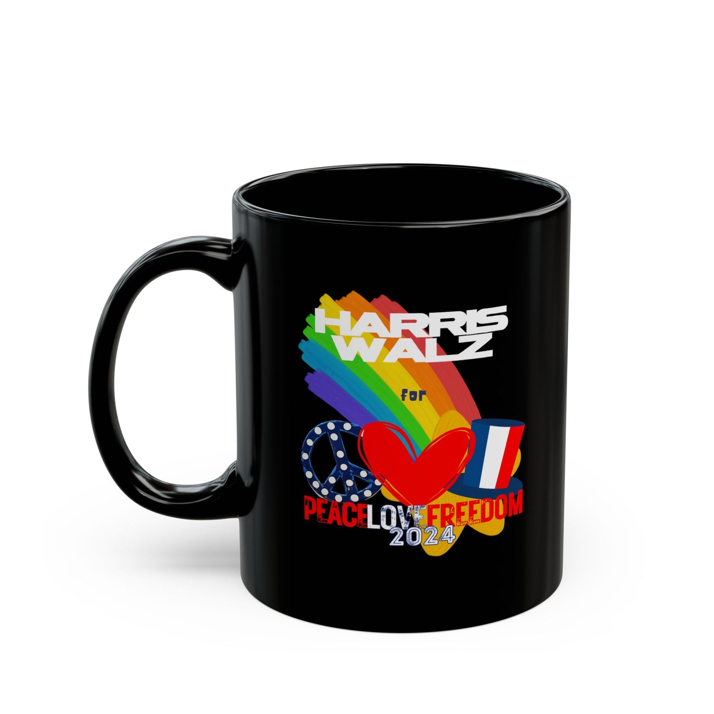 LGBTQ+ Shooting Star Black Mug (11oz)