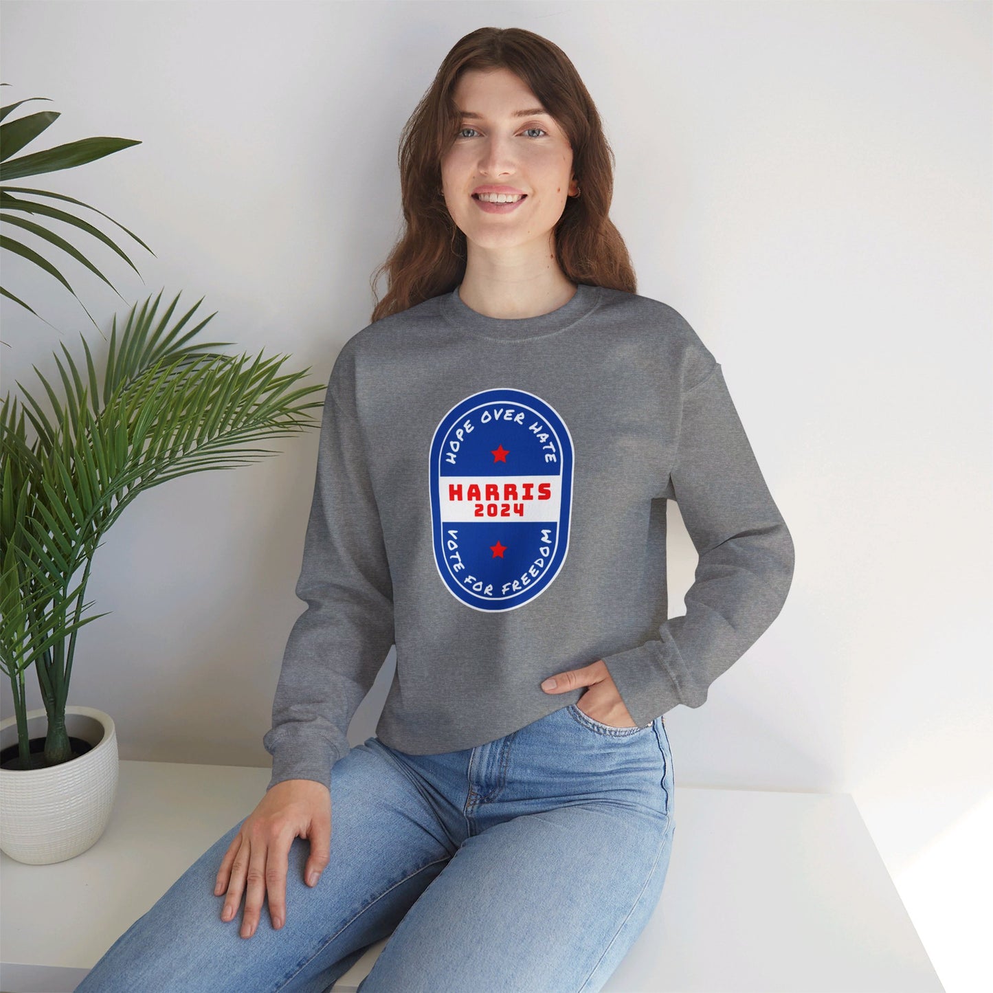 Hope Over Hate Unisex Heavy Blend™ Crewneck Sweatshirt (10 Colors)