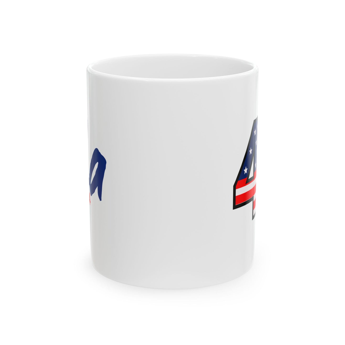 47 Stars and Stripes +  ,LA Ceramic Mug (11oz)