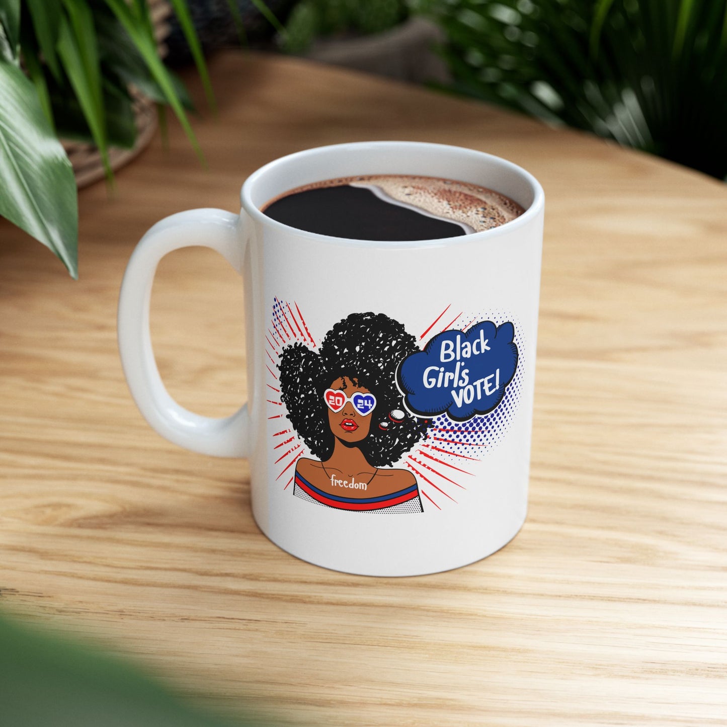 Black Girls Vote ,La  Ceramic Mug (11oz)