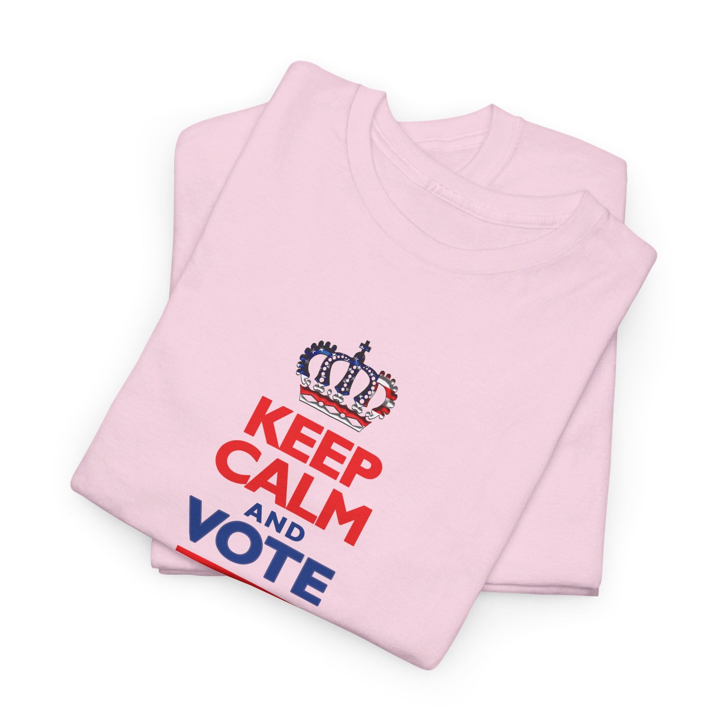 Keep Calm and Vote Harris Unisex Heavy Cotton Tee (12 Colors)