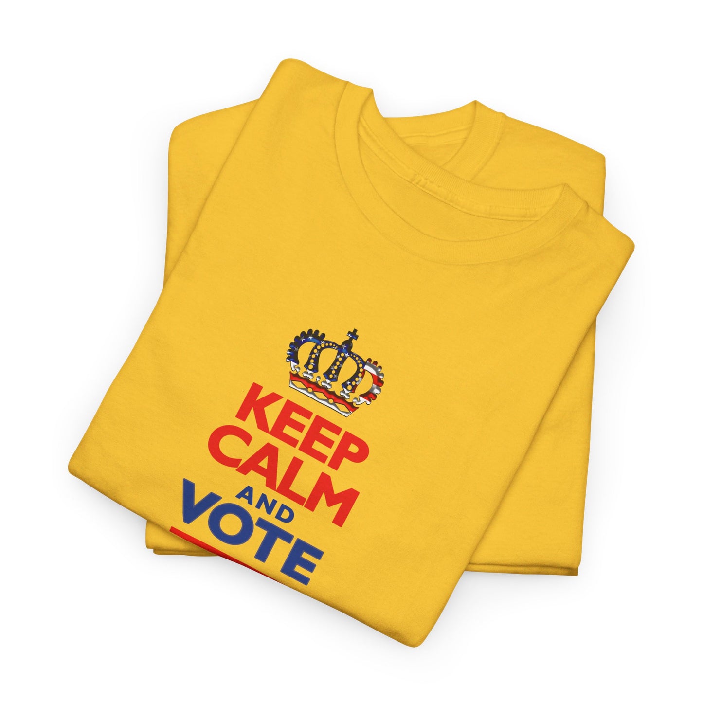 Keep Calm and Vote Harris Unisex Heavy Cotton Tee (12 Colors)