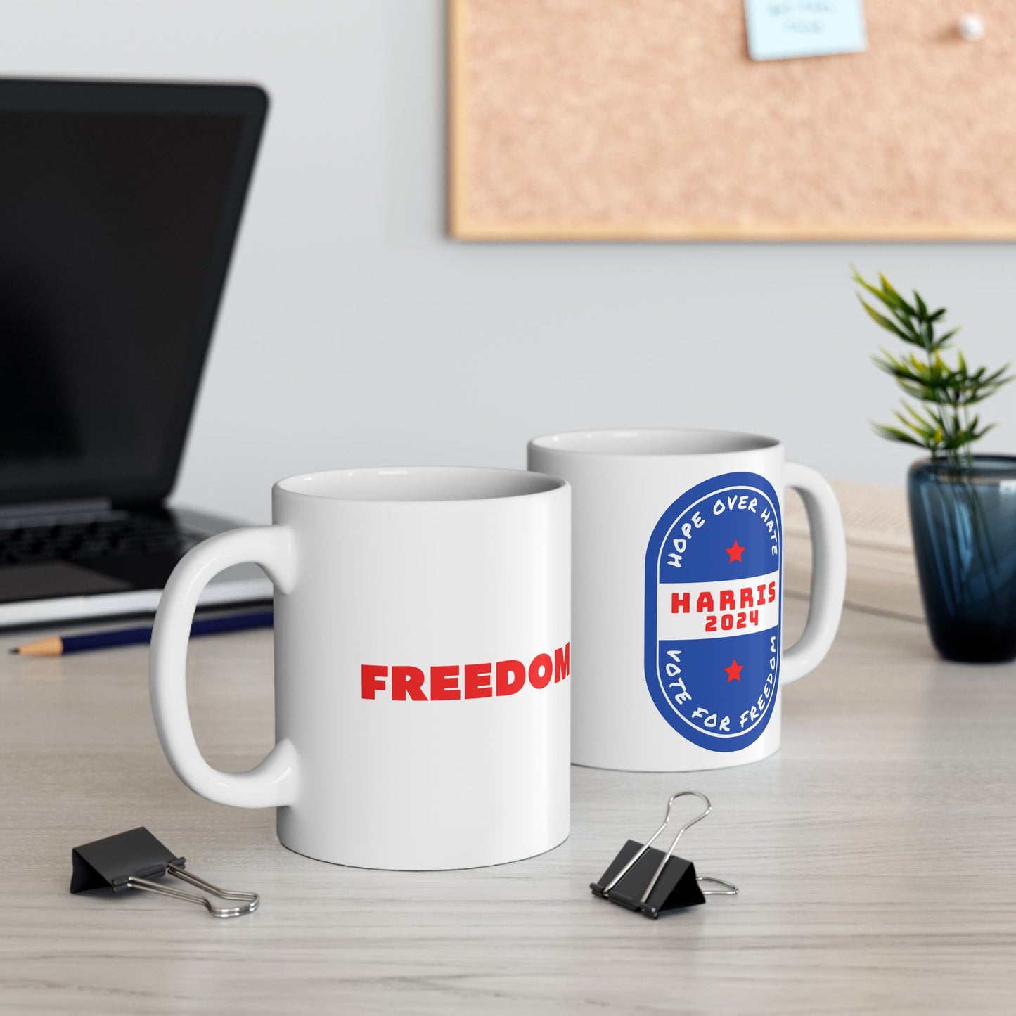 Hope Over Hate - Freedom  Ceramic Mug (11oz)