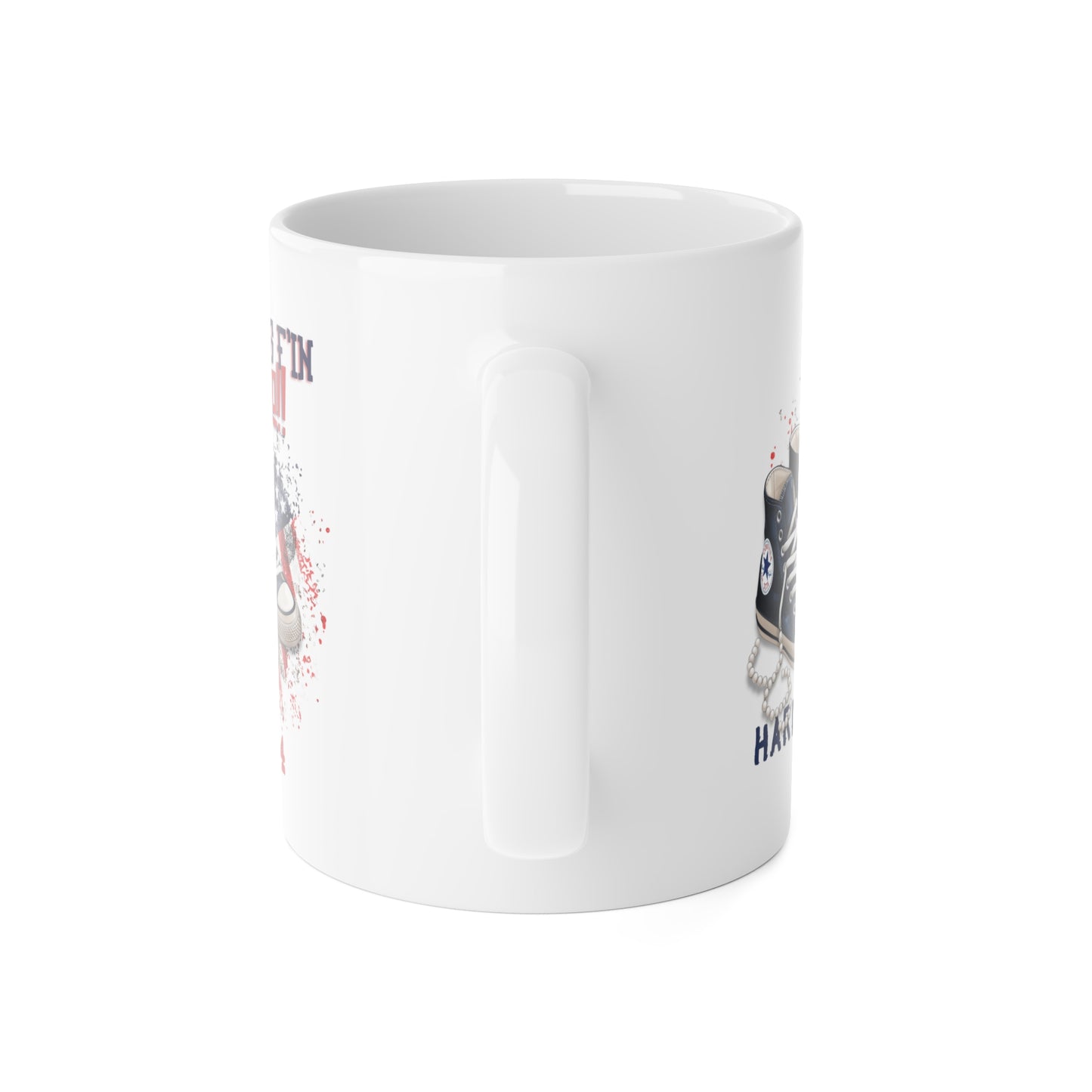 Let's F'N Go Harris White Ceramic Mug, 11oz