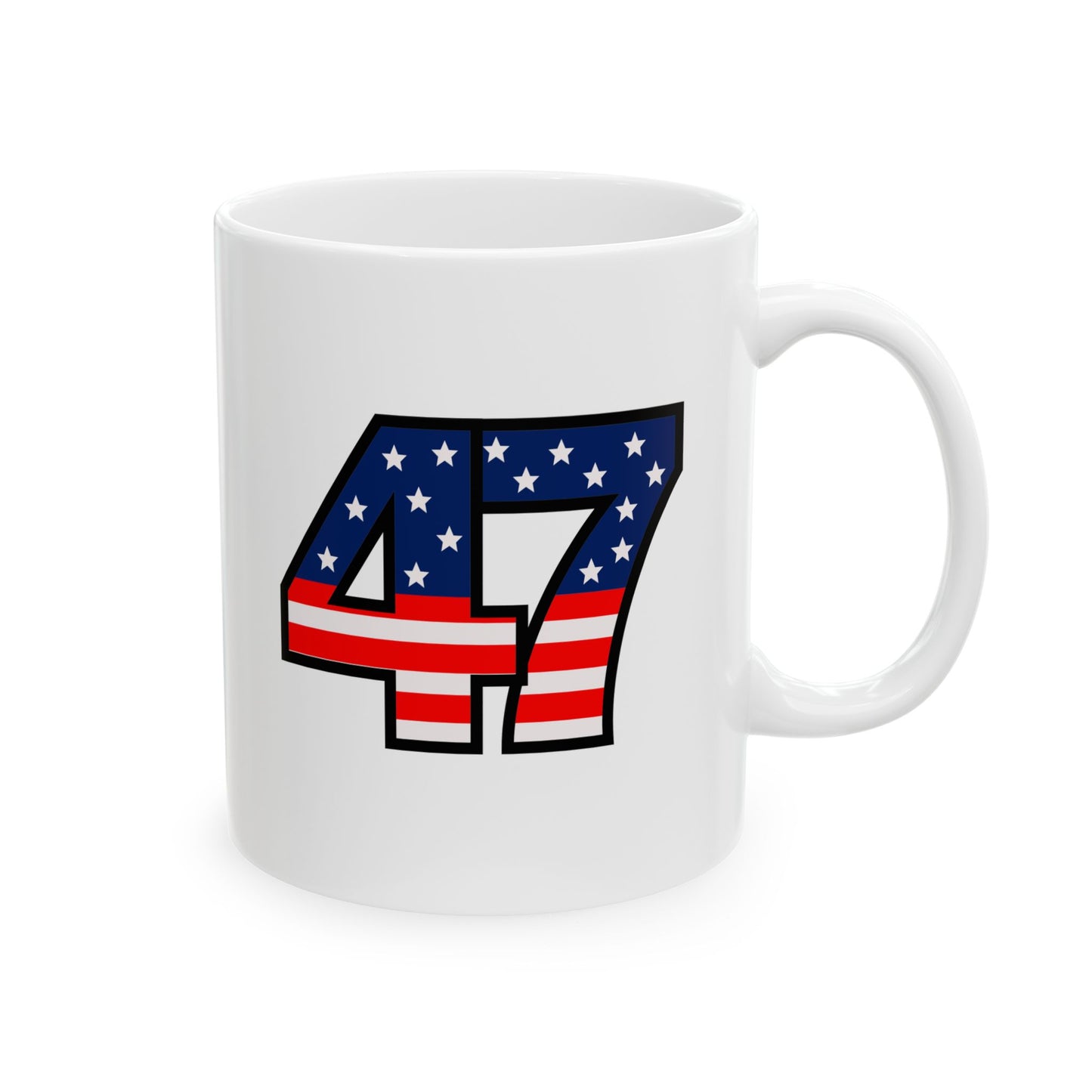 47 Stars and Stripes +  ,LA Ceramic Mug (11oz)