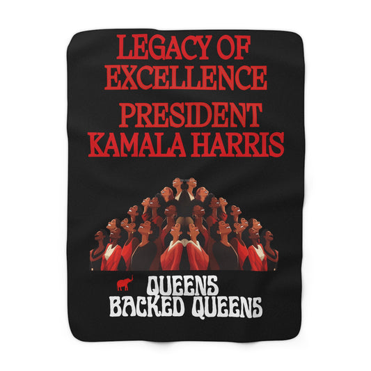 President Harris Legacy of Excellence Sherpa Fleece Blanket