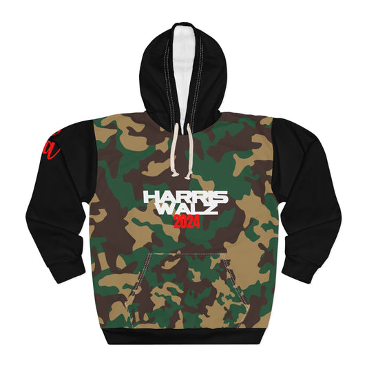 The Tim Time Camo Unisex Hoodie (AOP)