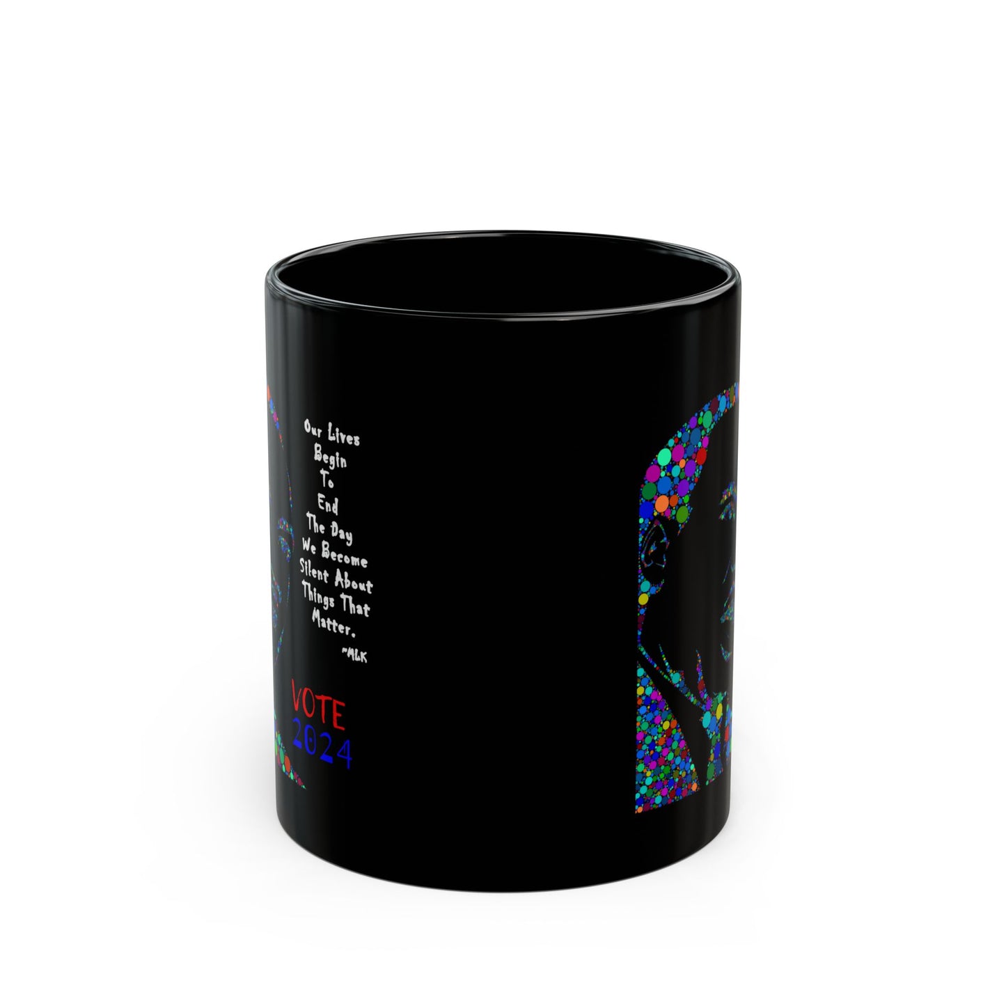 MLK VOTE 2024 Black Mug (11oz)