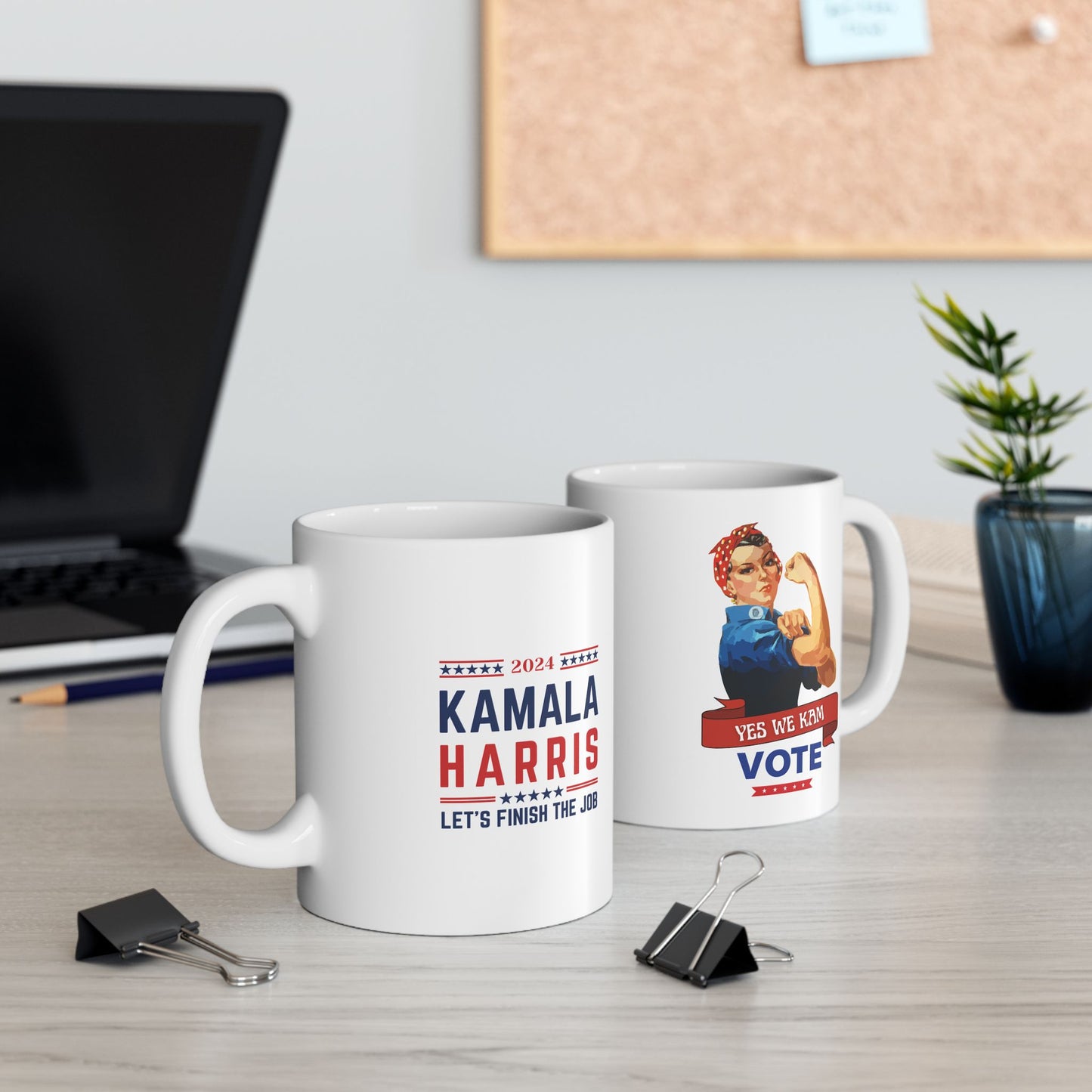 Yes We "Kam" Finish the Job! Ceramic Mug, (11oz)