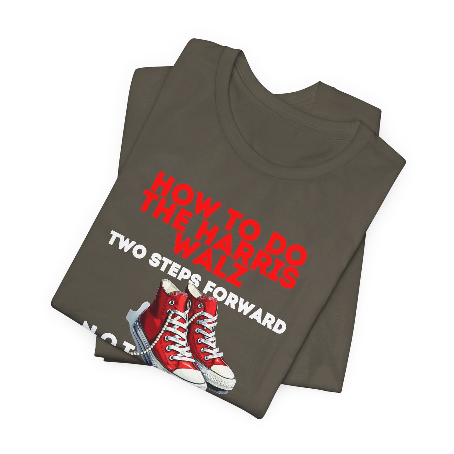 Red Chucks & Pearls  - NOT GOING BACK  Unisex Jersey Short Sleeve Tee (12 Colors)