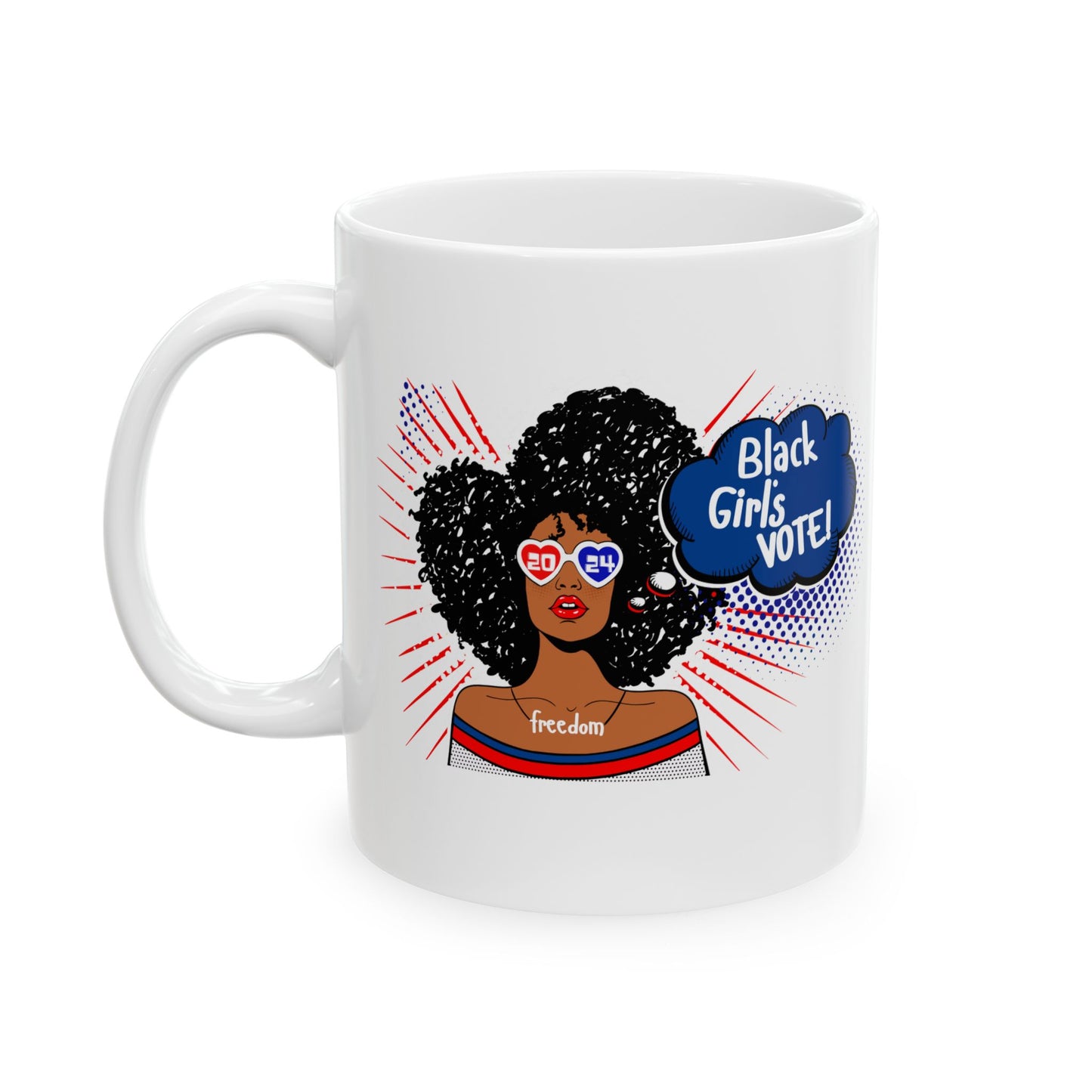 Black Girls Vote ,La  Ceramic Mug (11oz)