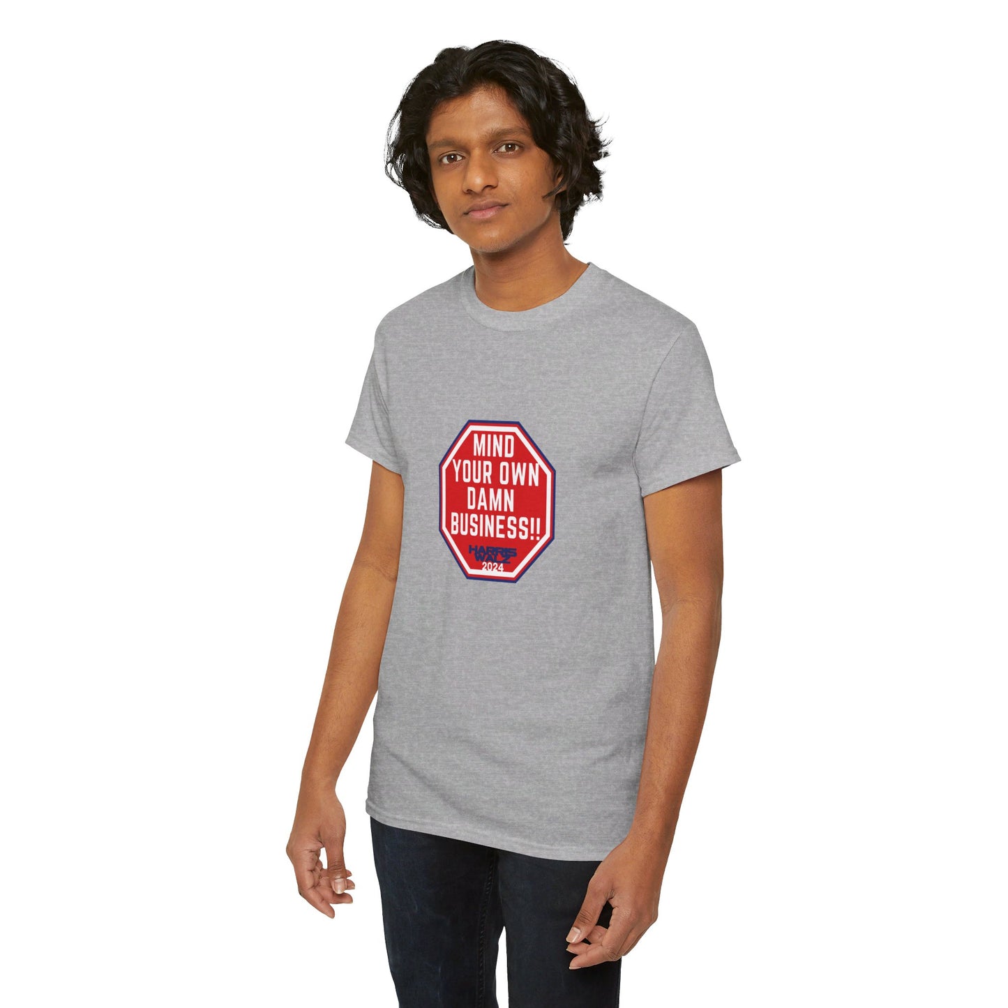 Mind Your Own Damn Business! Unisex Heavy Cotton Tee (6 Colors)