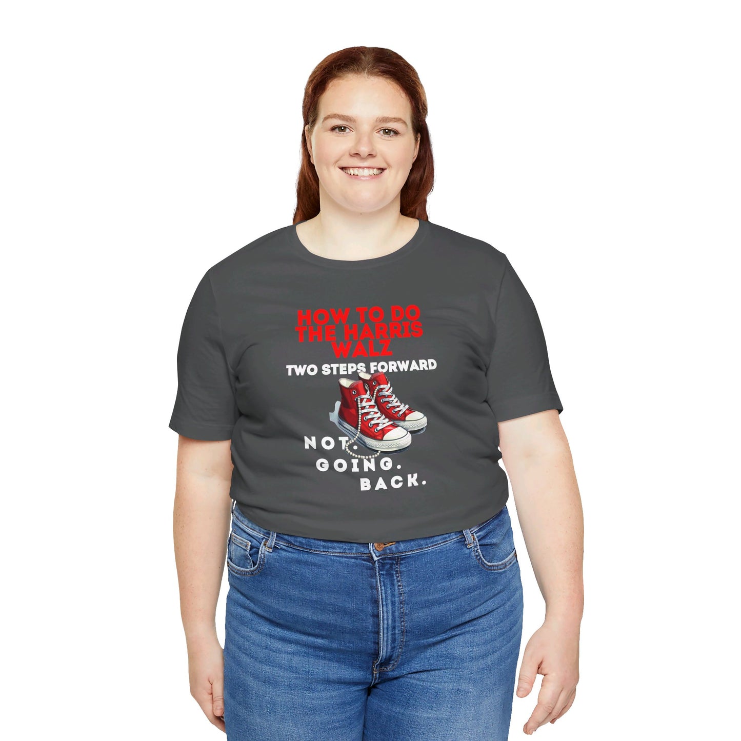 Red Chucks & Pearls  - NOT GOING BACK  Unisex Jersey Short Sleeve Tee (12 Colors)