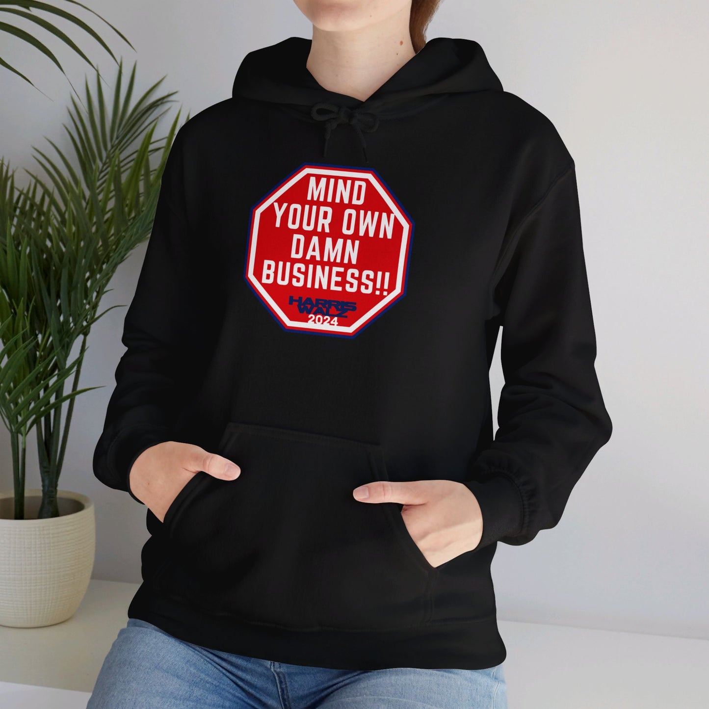 Mind Your Own Damn Business Unisex Heavy Blend™ Hoodie (6 Colors)