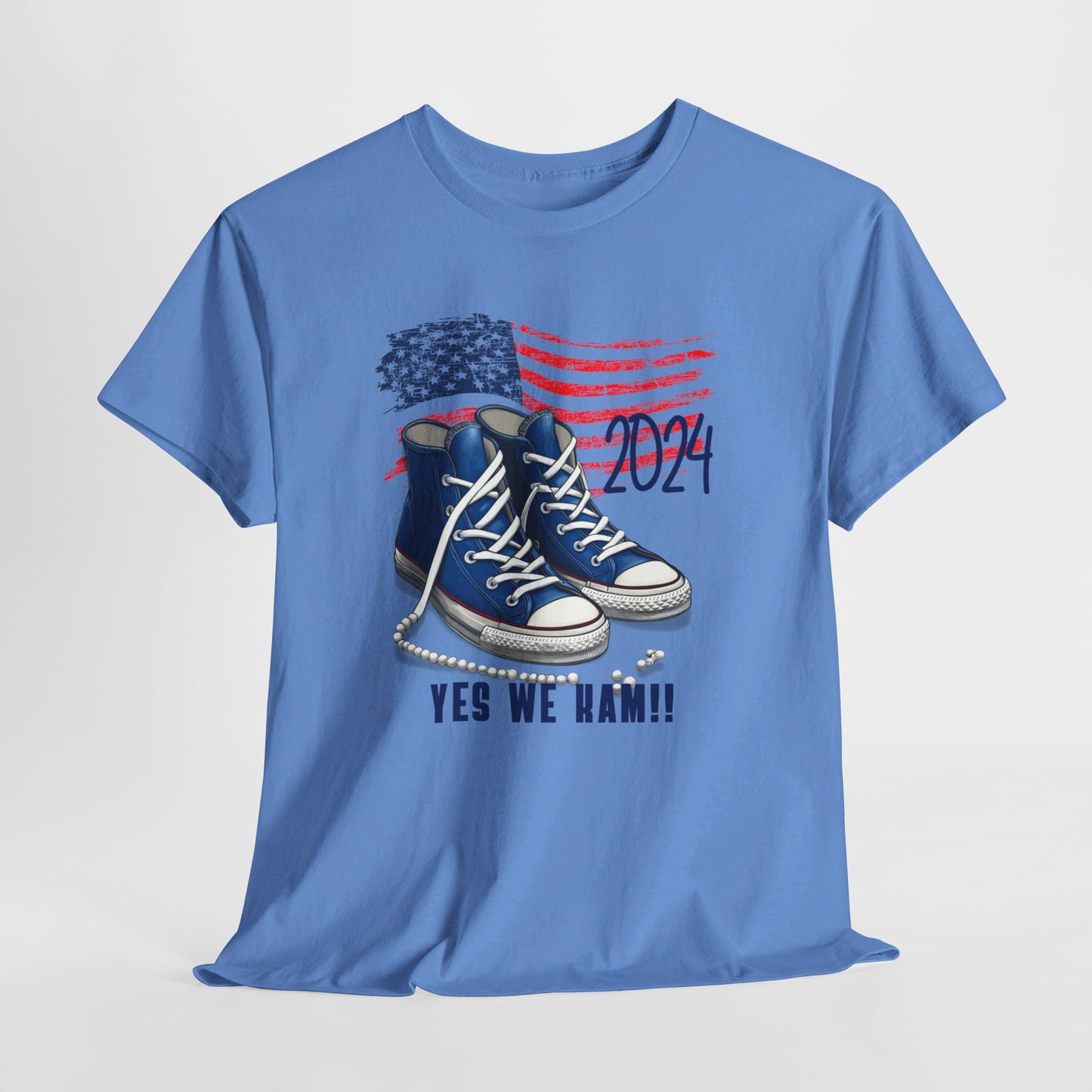 Yes We Kam+Blue Converse and Pearls Unisex Heavy Cotton Tee (8 Colors)