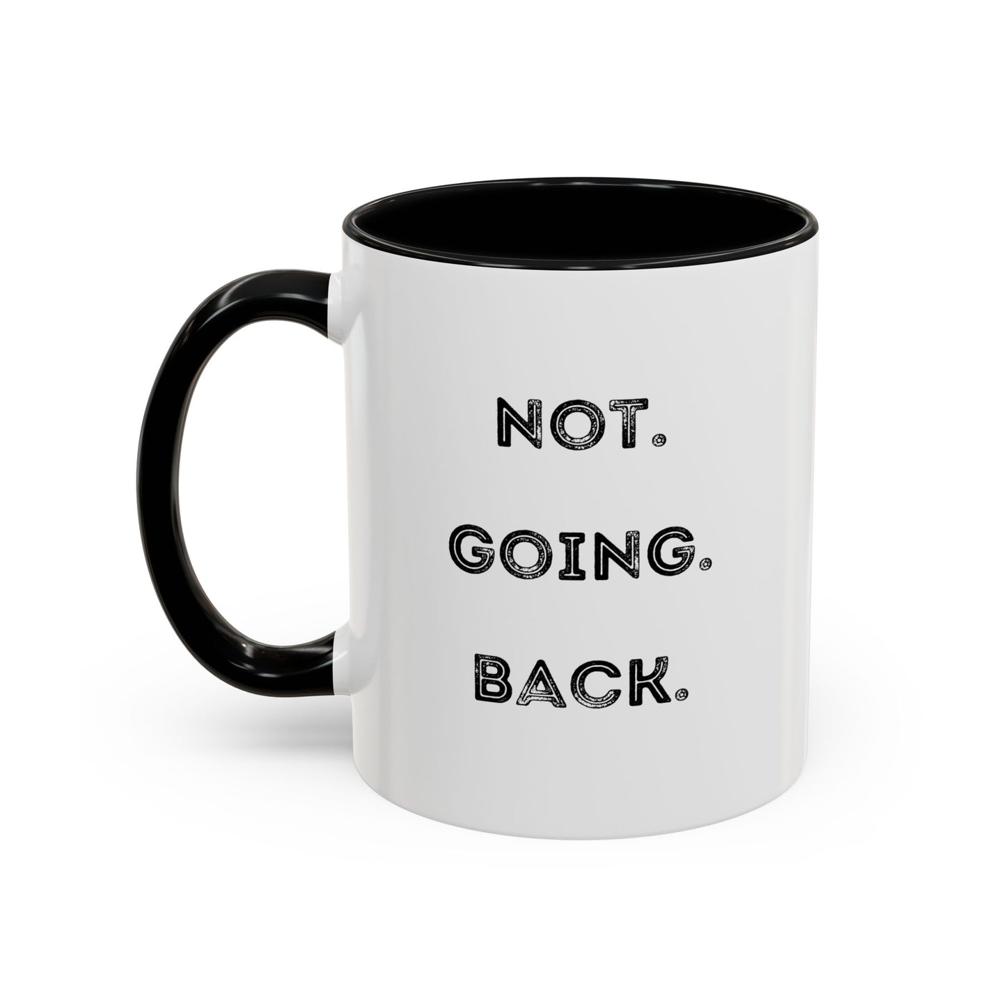 I'm With Kamala (Red) + Not Going Back  Multi-Color Accent Coffee Mug (11oz)