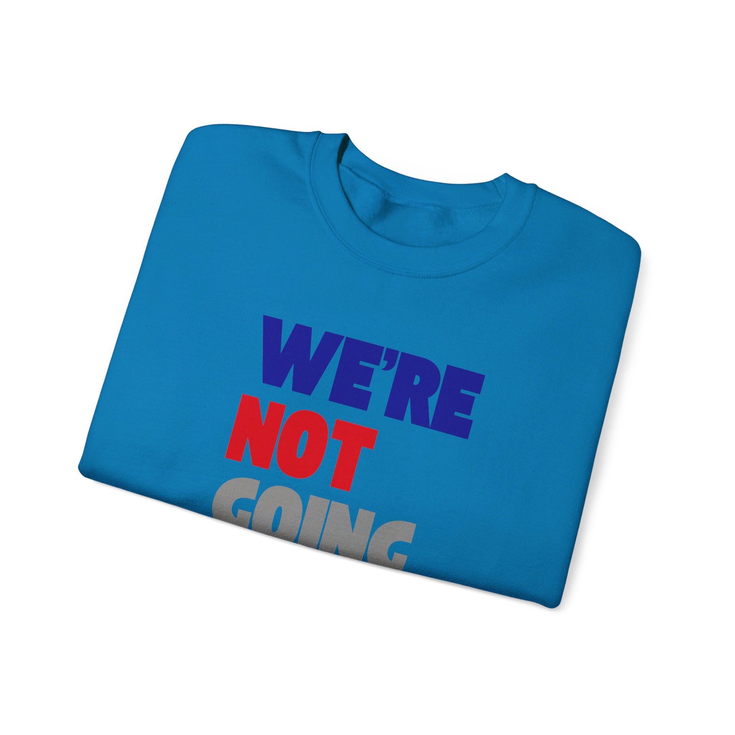 We're Not Going Back Unisex Heavy Blend™ Crewneck Sweatshirt (6 Colors)