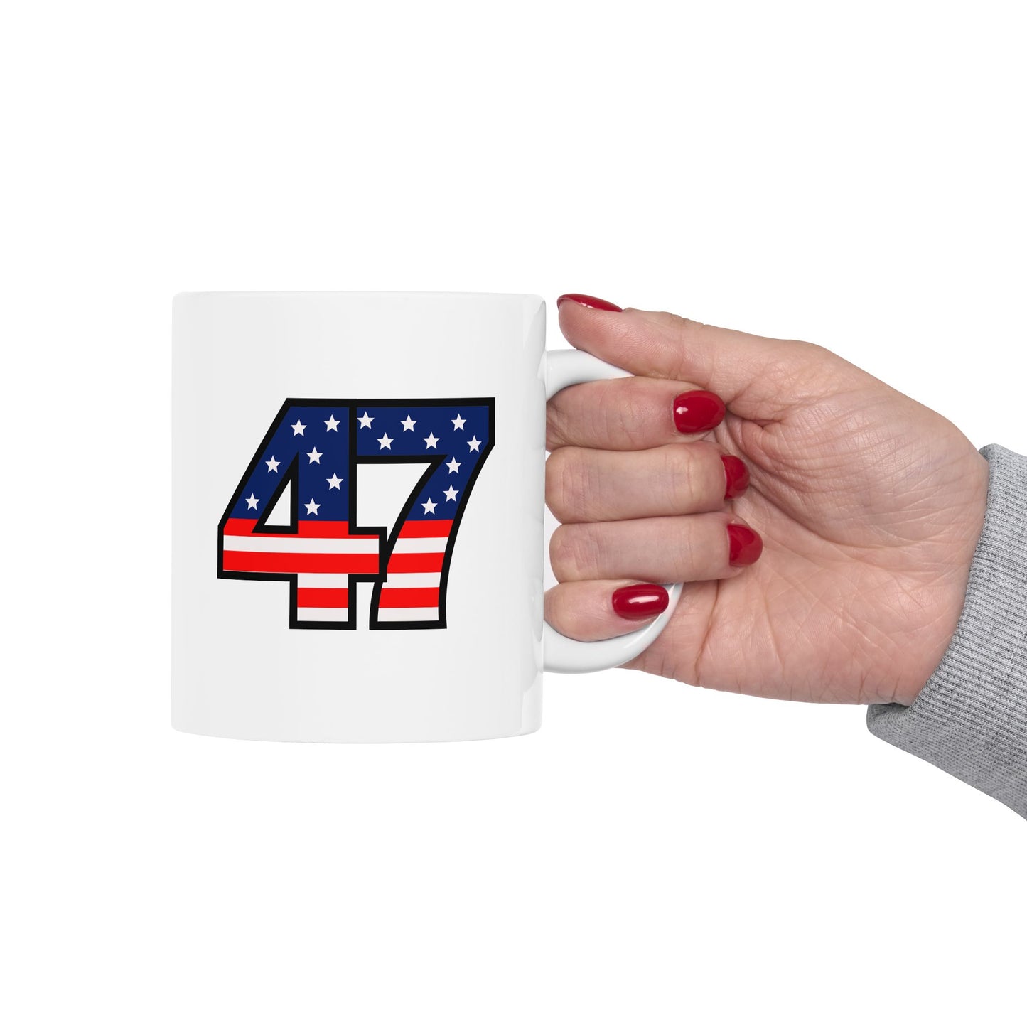 47 Stars and Stripes +  ,LA Ceramic Mug (11oz)