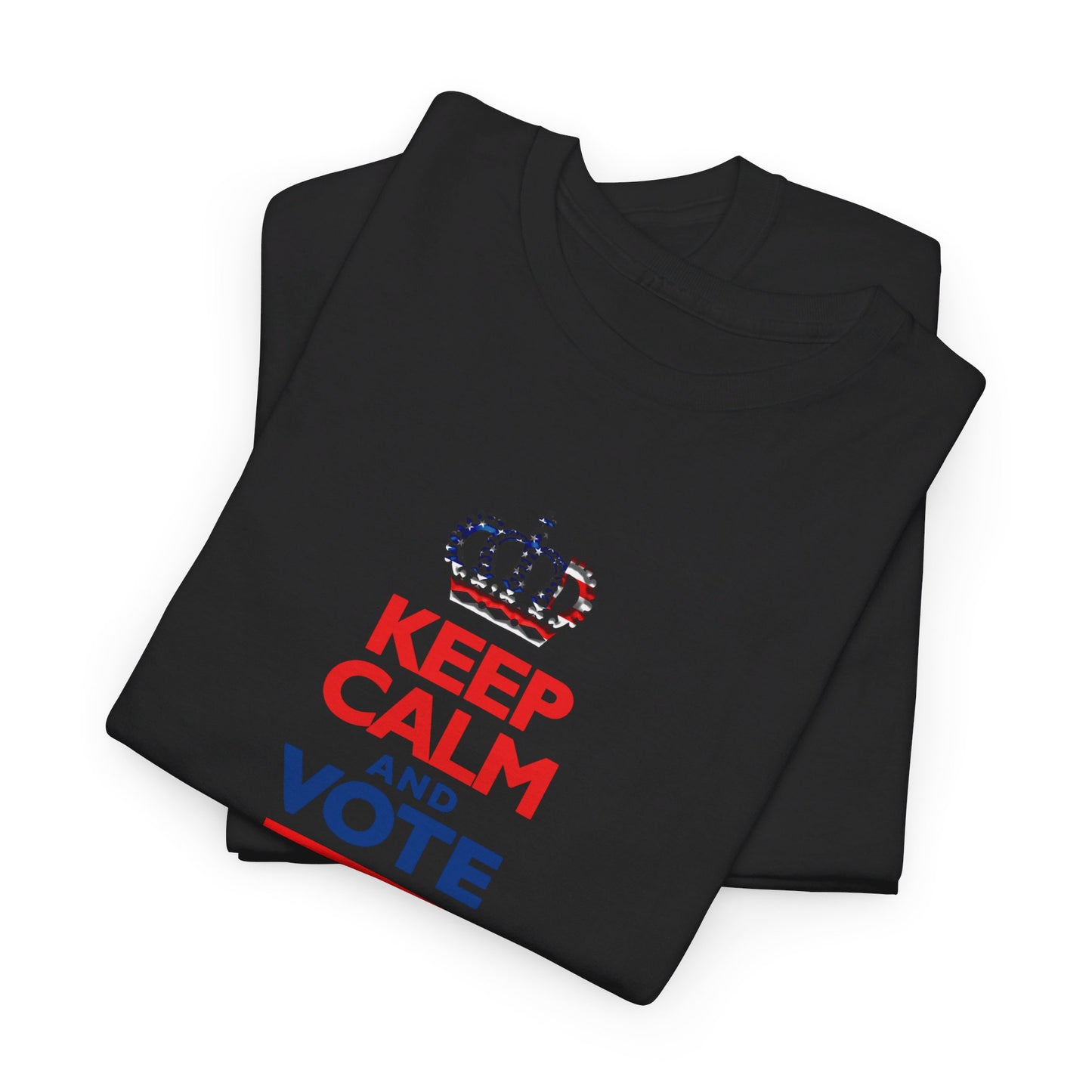 Keep Calm and Vote Harris Unisex Heavy Cotton Tee (12 Colors)